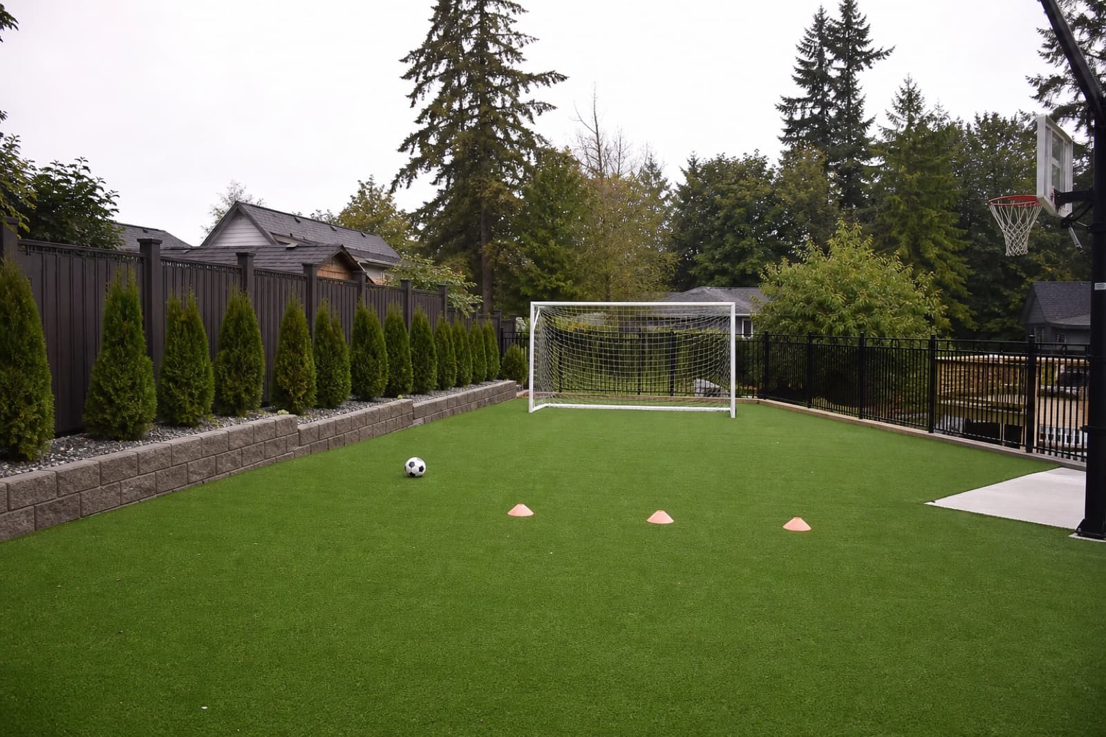 Backyard sport and multi-use artificial turf installation in Abbotsford, BC